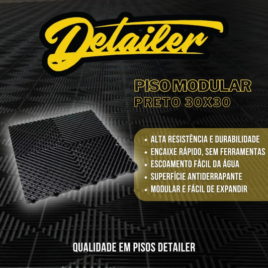 Piso Modular Preto Detailer
