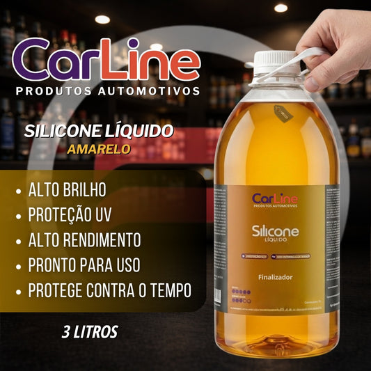 Silicone Liquido Amarelo 3l Carline