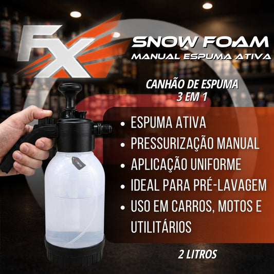 Canhão de Espuma Snow Foam Manual Espuma Ativa 3 em 1 FX