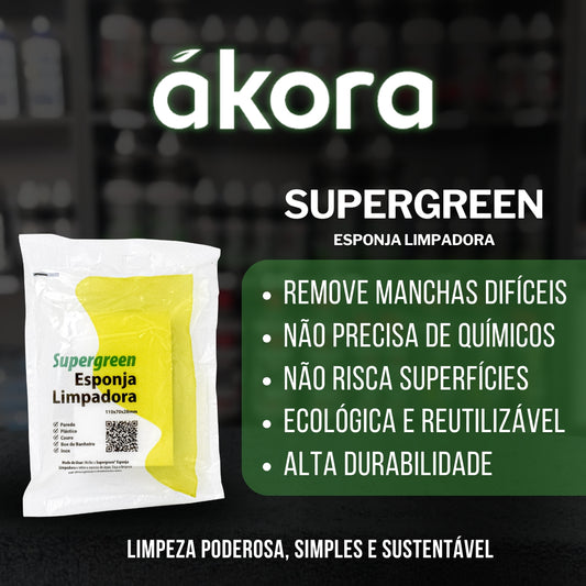 Esponja de Melamina Supergreen Tradicional Akora