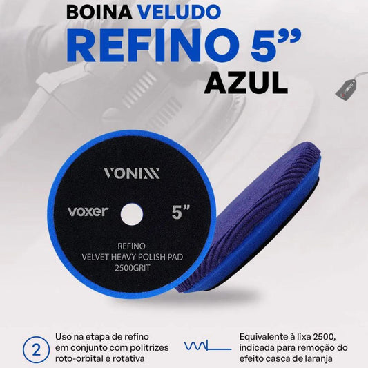Boina Veludo Azul Refino 5" Vonixx