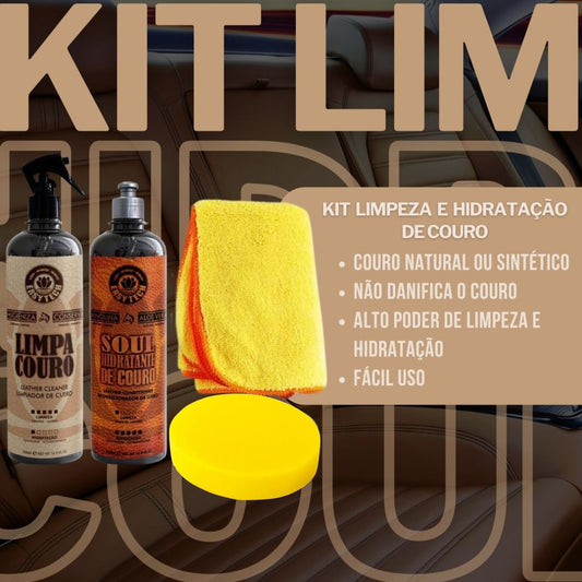 Kit Limpeza e Hidratação de Couro Easytech