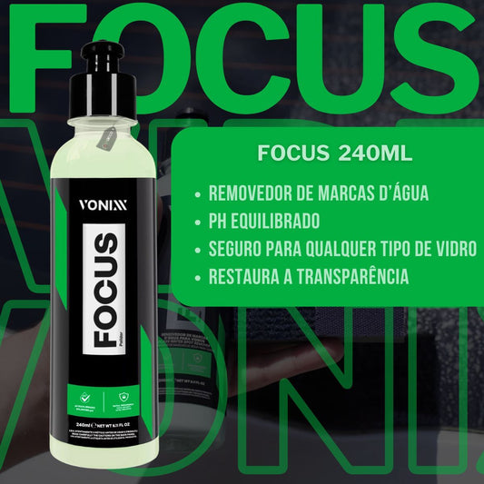 Kit Focus Removedor de Chuva Ácida 240ml Vonixx + Taco de Feltro