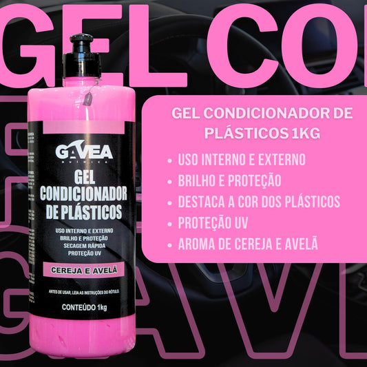 Gel Condicionador de Plásticos Cereja e Avelã 1kg Gavea