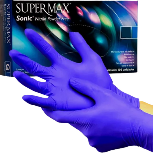 Luva Nitrílica Sonic G c/100 Supermax