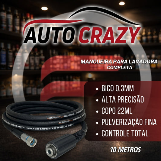 Mangueira Para Lavadora Completa 10 mts Auto Crazy