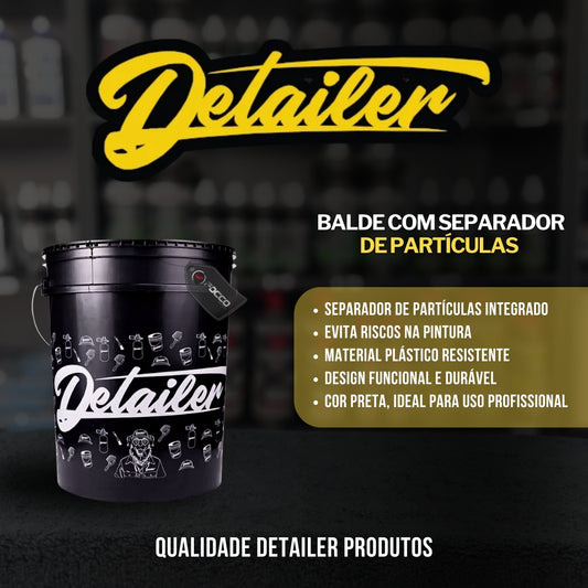 BALDE 19L PRETO C/ LOGO BRANCO