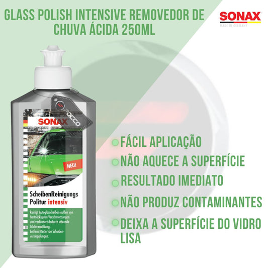 Glass Polish Intensive Removedor de Chuva Ácida 250ml Sonax