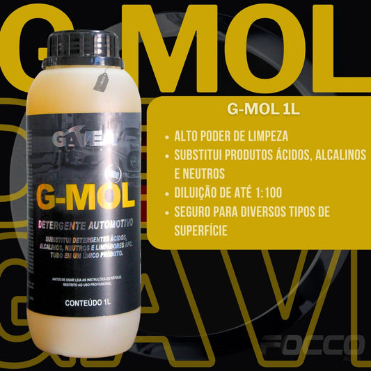 GMol Shampoo Automotivo Desengraxante 3x1 1:100 1l Gavea