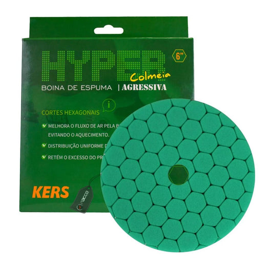Kit de Boinas Colmeia Hyper Verde Laranja e Azul 6" Kers