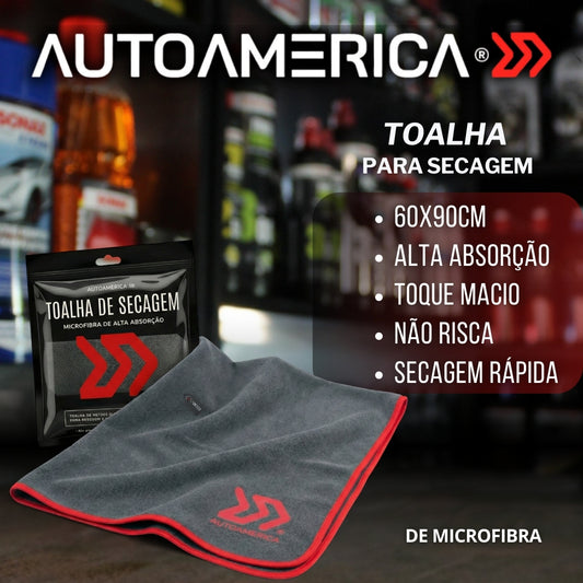 Toalha de Microfibra para Secagem 60x90cm Autoamerica