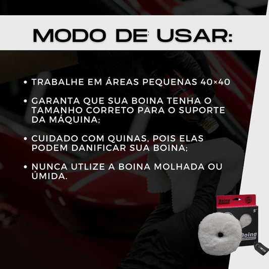 Boina de Lã Hibrida C/ Interface 5" For Detail