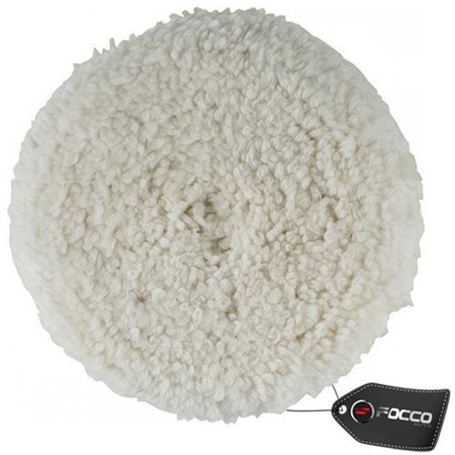 BOINA DE LÃ DUPLA FACE 6" AMARELA AUTHENTIC