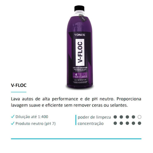 V Floc Shampoo Super Concentrado 1,5l Vonixx