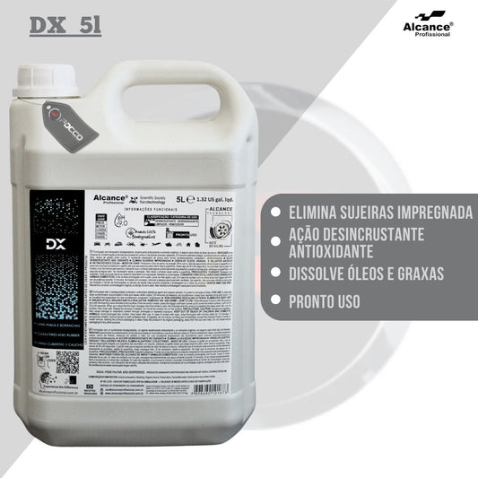 Dx Limpa Pneus E Borrachas 5l Alcance