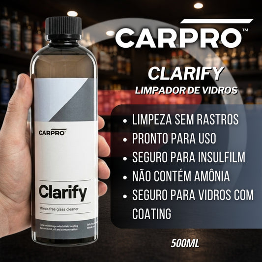 Clarify Glass Cleaner Limpador de Vidros 500ml Carpro