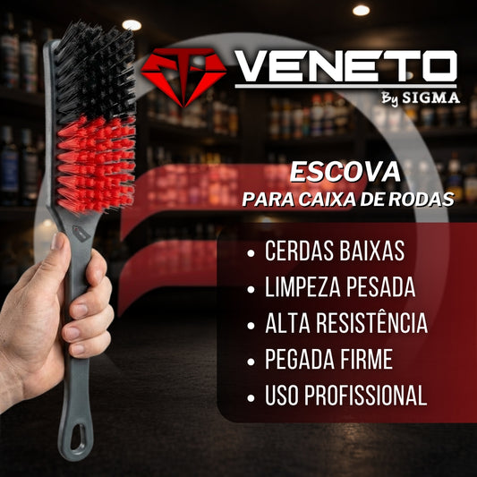 Escova Para caixa de Rodas Cerdas Baixas Veneto