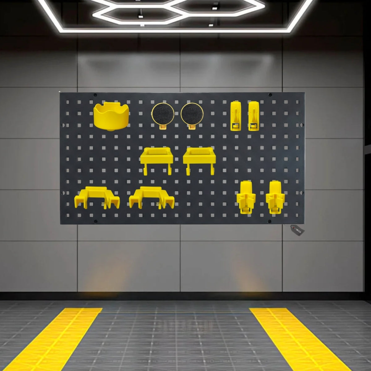 Painel para Ferramentas Black Plate 90cm x 45cm Completo Detailer