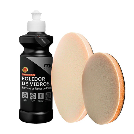 Kit Polidor de Vidros + Boinas 250ml Mills