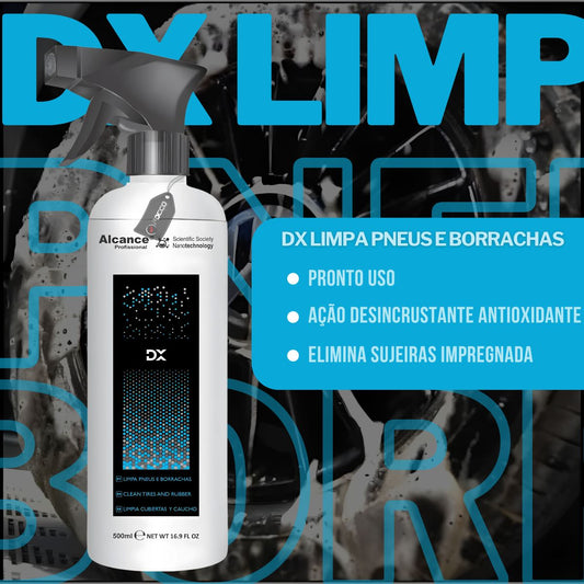 Dx Limpa Pneus E Borrachas 500ml Alcance