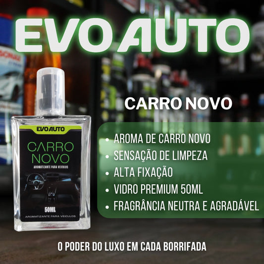 Aromatizante para Veículo 50ml Carro Novo Evo Auto