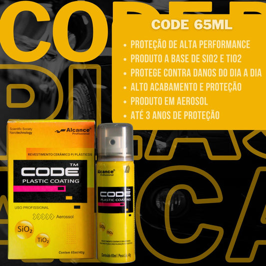 Code Plastic Coating 65ml Aerossol Alcance