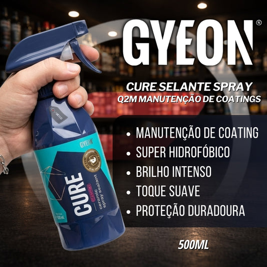 Cure Selante Spray Q2M Manutenção de Coatings 500ml Gyeon