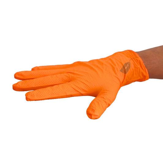 Luva Proteção Nitrilo Laranja Ignite G C/100 Supermax