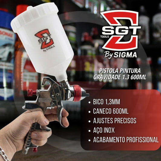 Pistola Pintura Gravidade 1.3 600ml Sigma Tools