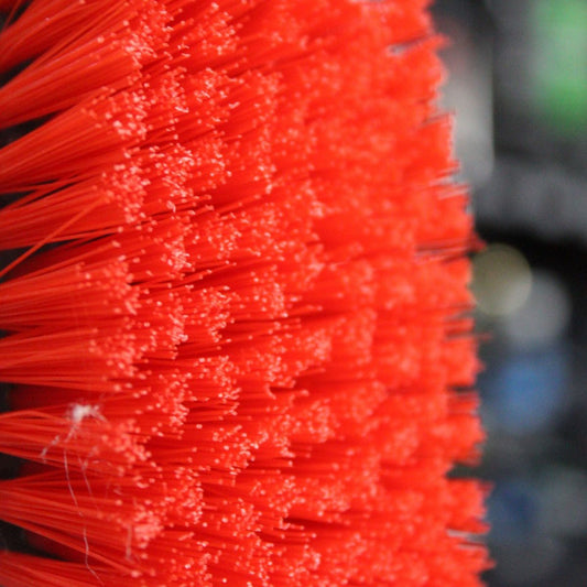 Escova Cabo Ergonomico Vermelha Cerdas Medias Authentic