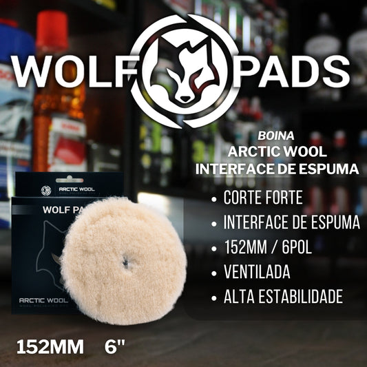 Boina Arctic Wool Interface de Espuma 152mm 6Pol Ventilado Wolf Pads