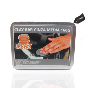 Clay Bar Cinza Médio 160g Kers