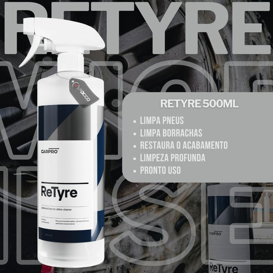 Retyre Limpador de Pneus e Borrachas 500ml Carpro