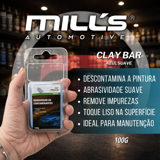Clay Bar 100g Azul Suave Mills