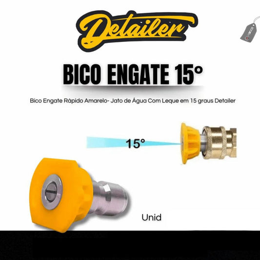 Bico Engate Rápido Vazão 15° Laranja Detailer