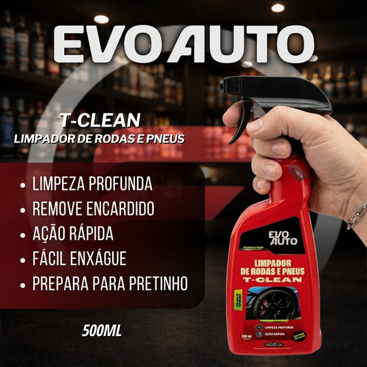 Limpador de Rodas e Pneus T-Clean 500ML Evo Auto