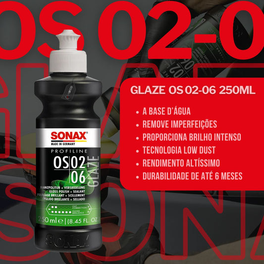 Glaze OS 02-06 Selante de Pintura All in One 250ml Sonax