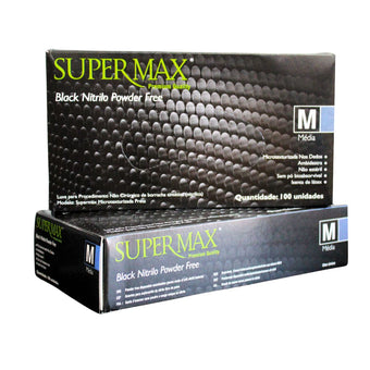 compare product Luva Nitrílica Preta M C/100 Supermax