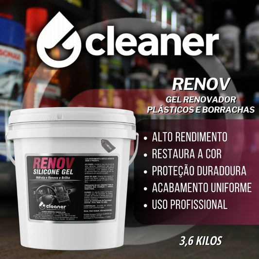 Renov Gel Renovador de Plásticos e Borrachas 3,6kg Cleaner