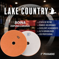 Boina de Espuma Laranja Refino 5" Lake Country