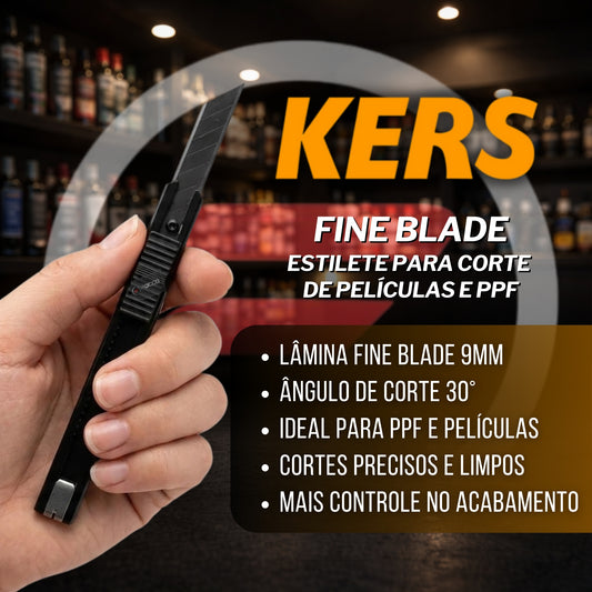 Estilete P/ Corte de Películas e PPF Fine Blade 9mm 30 Kers