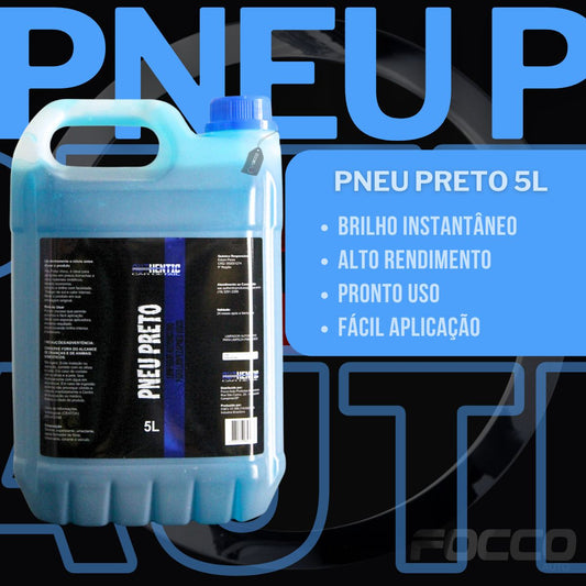 Kit Pneu Preto 5l Authentic + Trincha 3" Cleaner