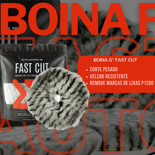Boina Fast Cut Corte Pesado Roto Orbital 6" Autoamérica