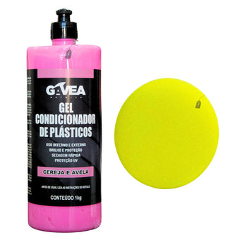 compare product Kit Gel Condicionador de Plásticos 1kg + Aplicador de Espuma