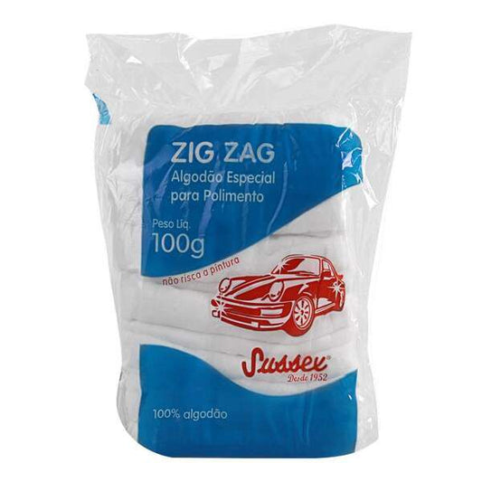 Algodão ZIG ZAG para polimento 100g Sussex