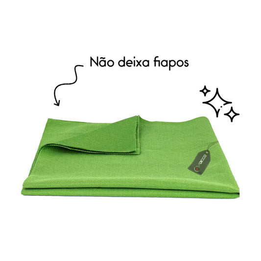 Pano Mágico Limpa Vidros Verde Akora 40x40 300GSM