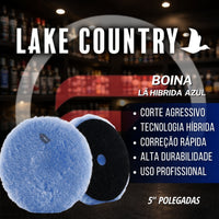 Boina de Lã Hibrida  Azul Corte 5" Lake Country