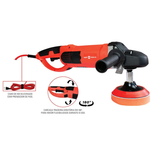 Politriz Rotativa 5" Redeshine 1400w 220v Sigma Tools