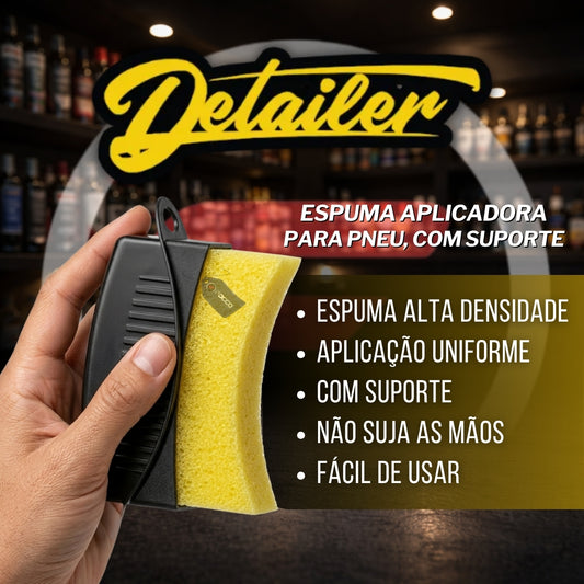 Espuma Aplicadora Pneu c/ Suporte Detailer