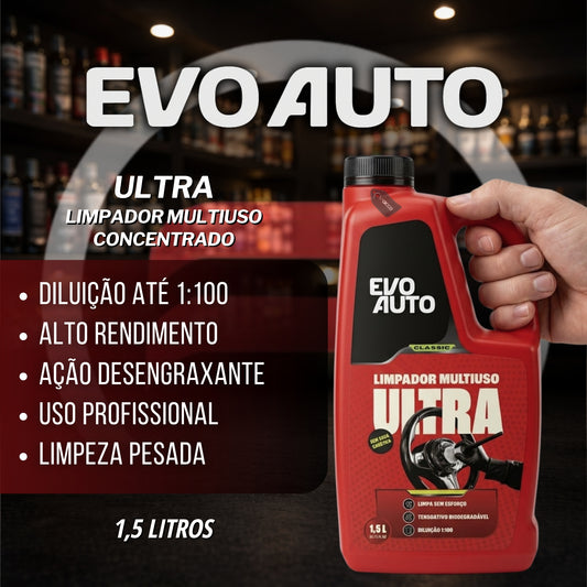 Limpador Multiuso Ultra Pro Concentrado 1:100 1,5L Evo Auto